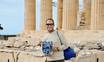 Patrick McCue at the Parthenon in Athens, Greece.