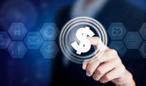 Business women holding posts in dollar signs ($). Can be used in advertising.