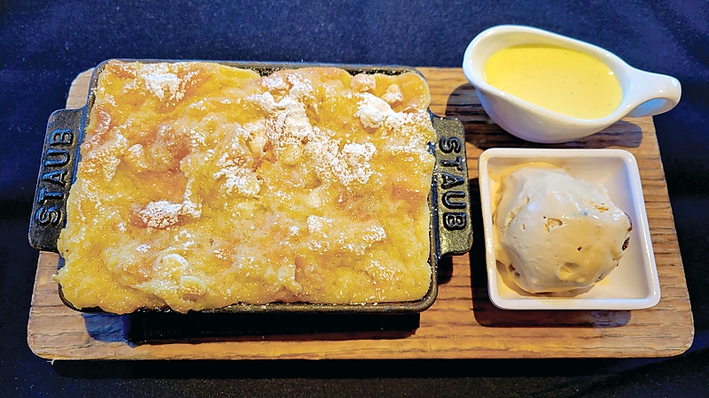 Parkers’ White Chocolate and Apricot Croissant Bread Pudding