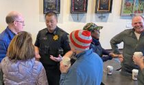 Naperville deputy police chief Bob Lee spoke with residents January 24 at a Chat With the Chief event at Sweetwaters Coffee and Tea.