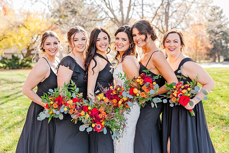 Ashley Johnson and her bridesmaids