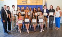 On May 4 the Rotary Club of Naperville gave $39,500 in scholarships to 15 students—honored for prioritizing “service above self”—at the club’s annual Pursuit of Life Awards held at Méson Sabika.