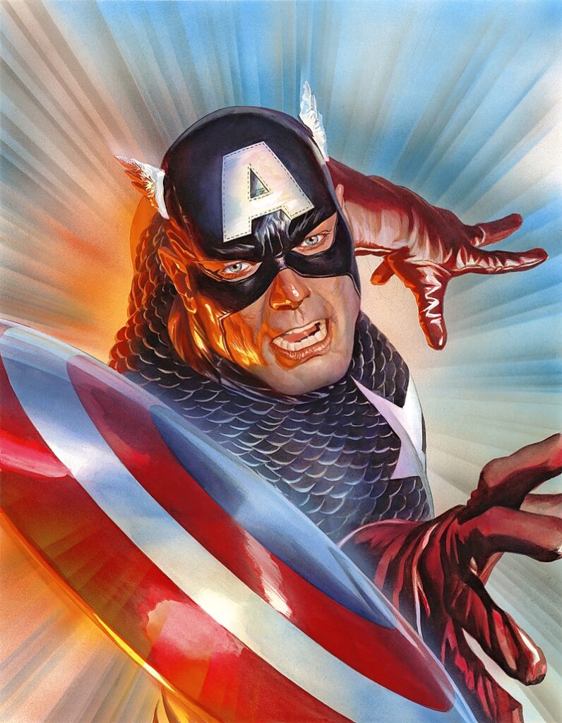 Captain America illustration by Alex Ross
