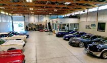 A garage full of cars