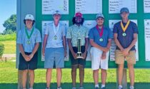 From left: Alex Soczka, Alex Orzech, Vetri Anand, Matt Sims, and Ryland Megyeri won the A Flight (boys division) of the Naperville Junior Amateur Championship on July 10 at the Naperbrook Golf Course.