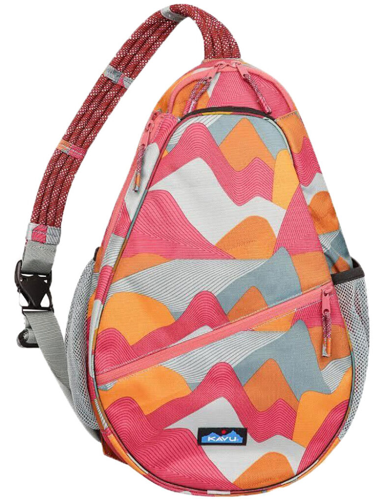 KAVU’s Topspin semipadded sling pack racket bag with extra storage