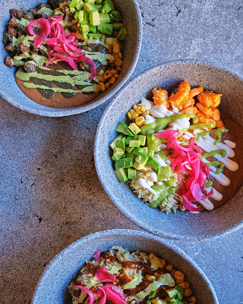 Lunch bowls at A Toda Madre