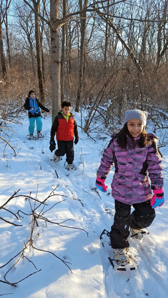 Snowshoeing at Red Oak Nature Center