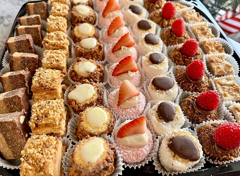 Sweets on display at Astoria Café & Bakery