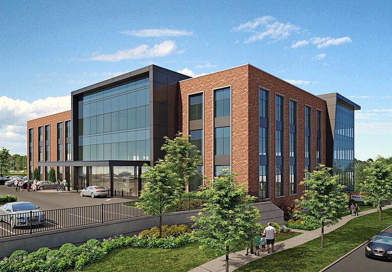 A rendering of the Endeavor Health’s Cardiovascular Institute Health Center