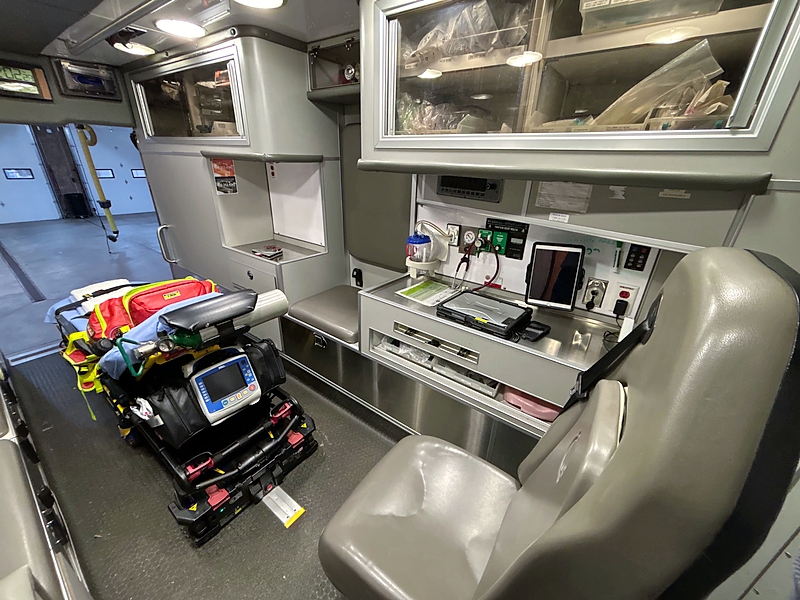 Ambulance interior