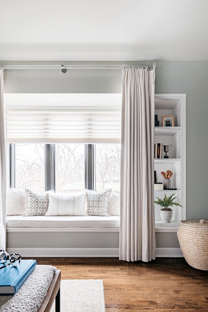 A window nook in the Downers Grove home