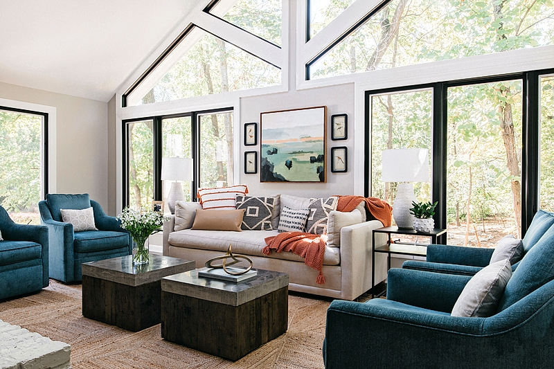 The sunroom in the Downers Grove home
