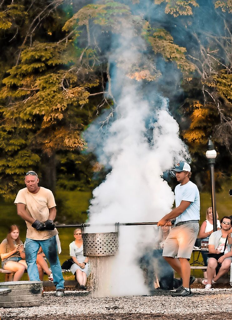 Fish boil at the Old Post Office Restaurant