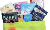 Books in a Naperville Public Library bag