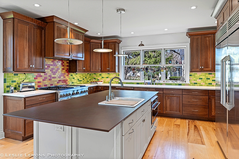 The kitchen in the Wheaton home