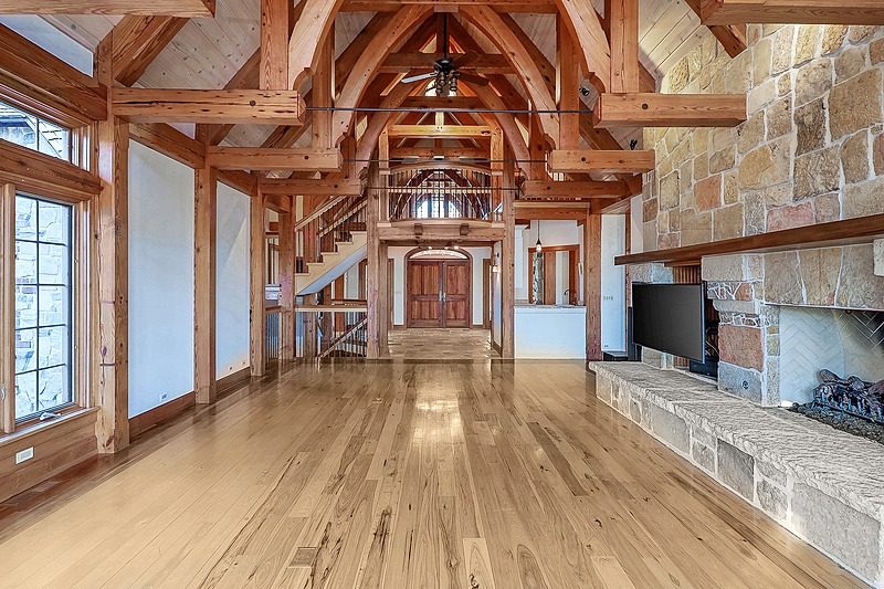 The great room in the custom-built Downers Grove mansion