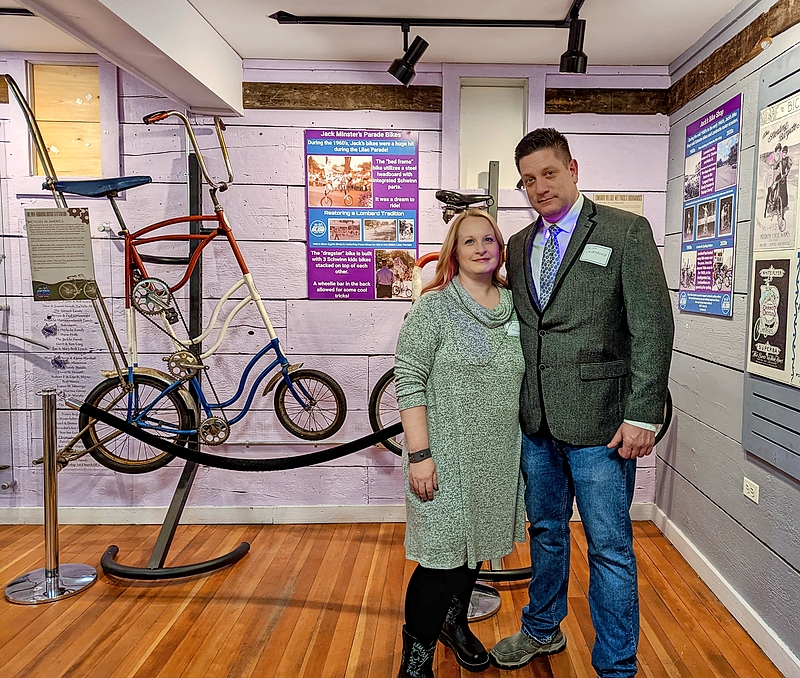 Retro Glow Cyles owners Amy Minster and Brian Kalbfleisch