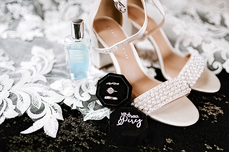 The bride's shoes