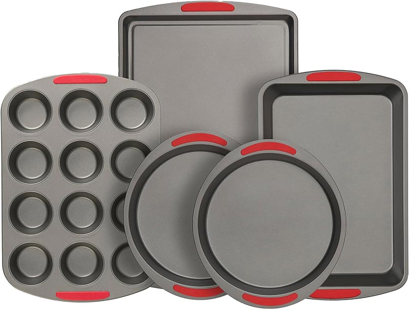 The GoodCook Mega Grip 5-Piece Nonstick Steel Bakeware Set