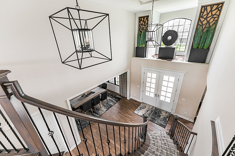 The entryway in the Naperville home