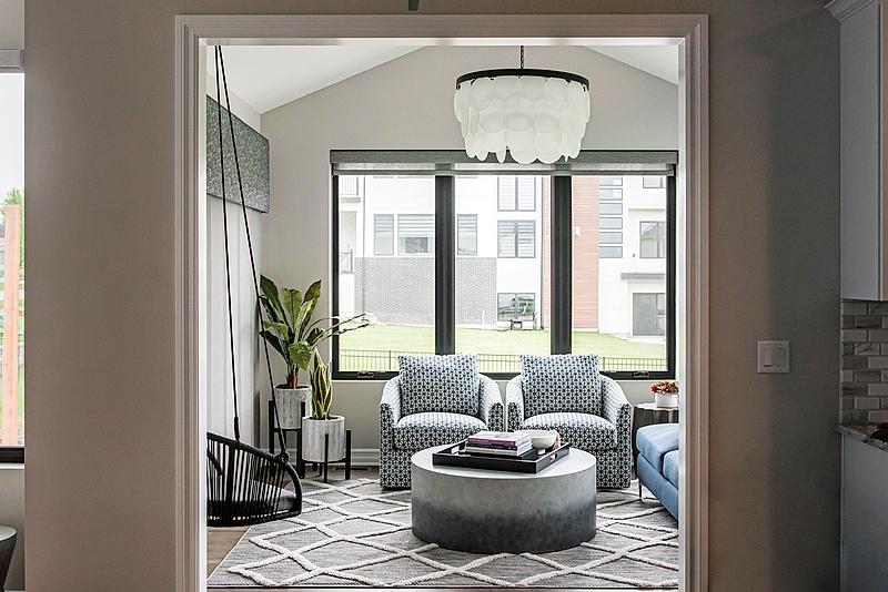 The sunroom in the Naperville home