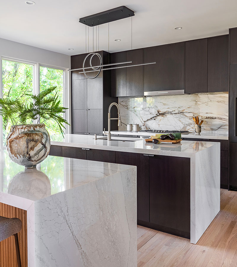 The kitchen in the Naperville home