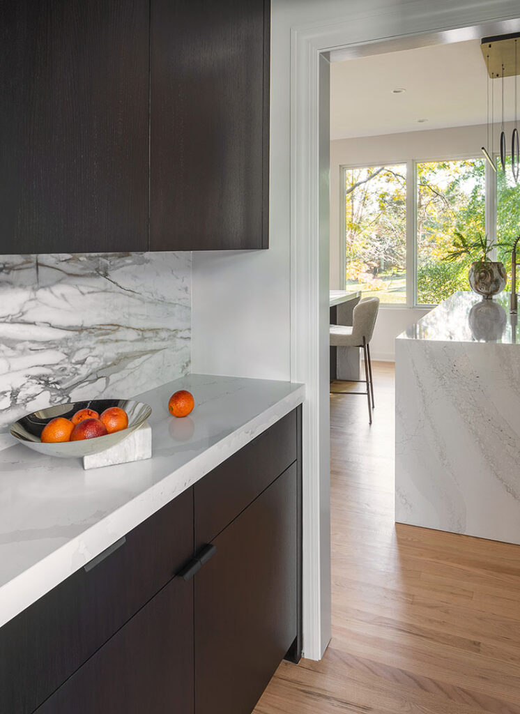 The pass-through pantry in the Naperville home
