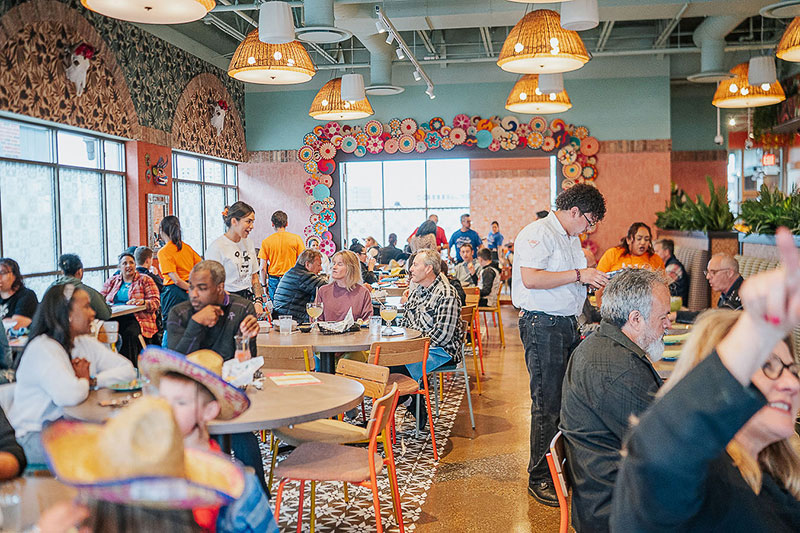 Diners at Fat Rosie’s