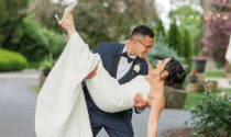 Newlyweds Jamie Hennessey and Mauricio Robles