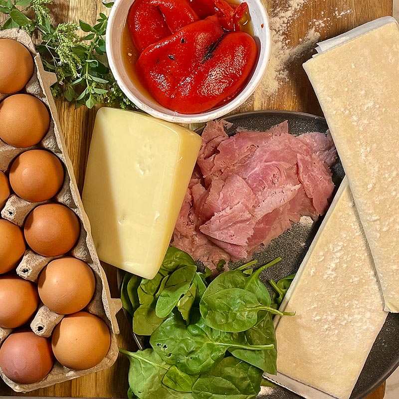 Ingredients for Tourte Milanese