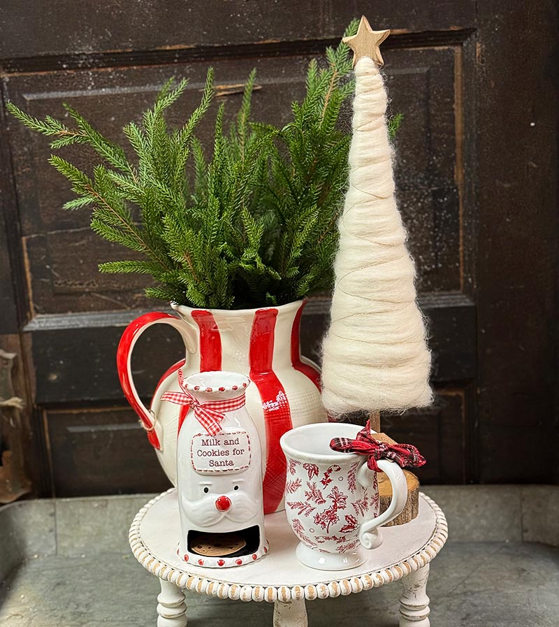 Christmas decor on display at Nona Jo’s