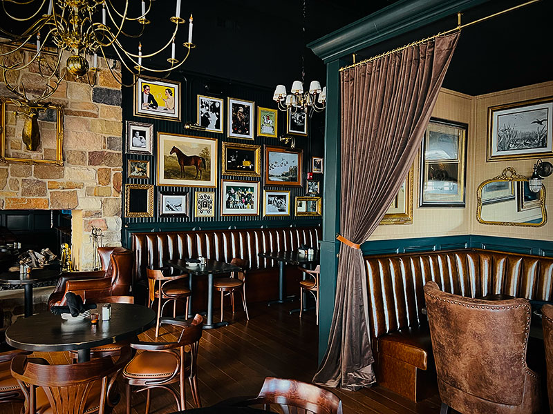 The dining area in The George