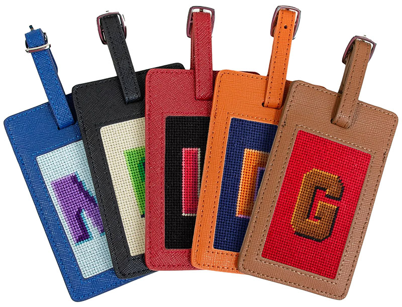 Saffiano Leather Bag Tags