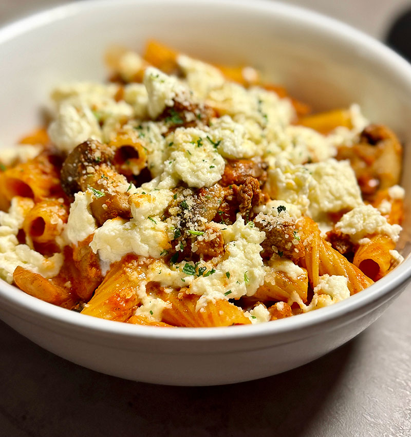 Rigatoni Baragiano at Positano Ristorante
