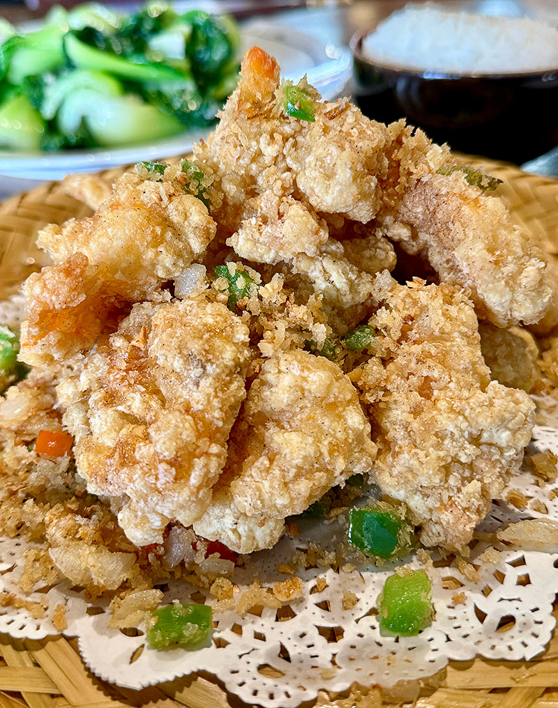 A fried dish at La Mom Kitchen