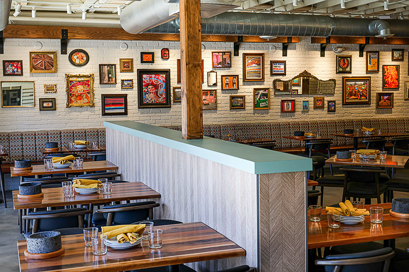 The dining area in Fonda de Paula