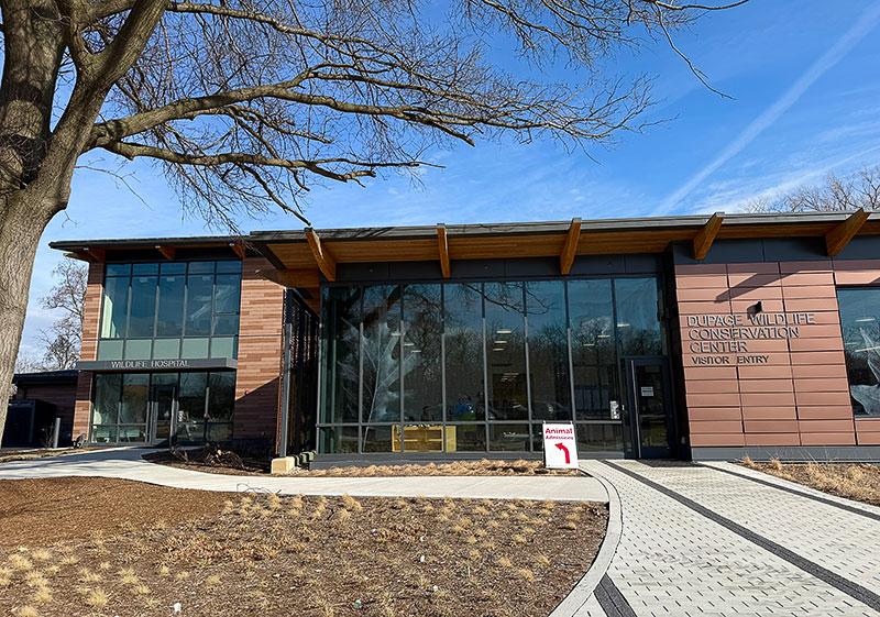 Outside the DuPage Wildlife Conservation Center