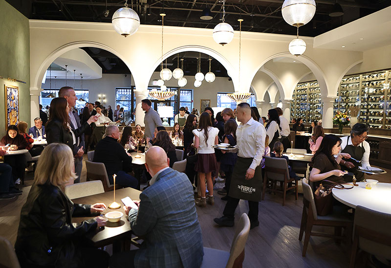 Diners at The Purple Pig
