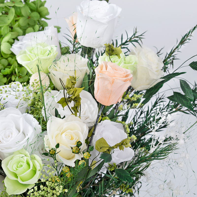 A real flower arrangement from Lasting Brilliance