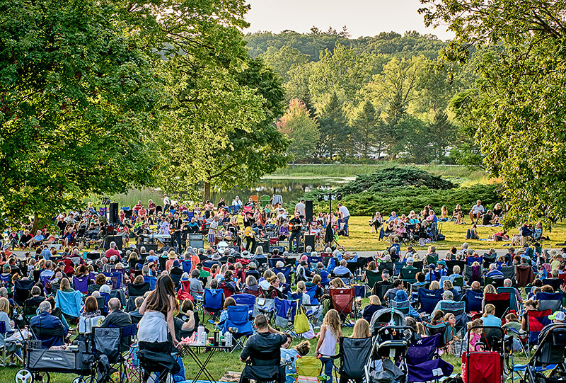 Arbor Evenings are also back this summer at the Morton Arboretum.