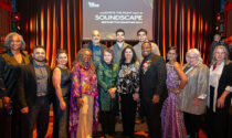 For her work in the western suburbs on behalf of the Chicago Sinfonietta, Naperville resident Saily Joshi (center right) was honored April 11 at the orchestra’s annual fundraising gala at the Epiphany Center for the Arts in Chicago.