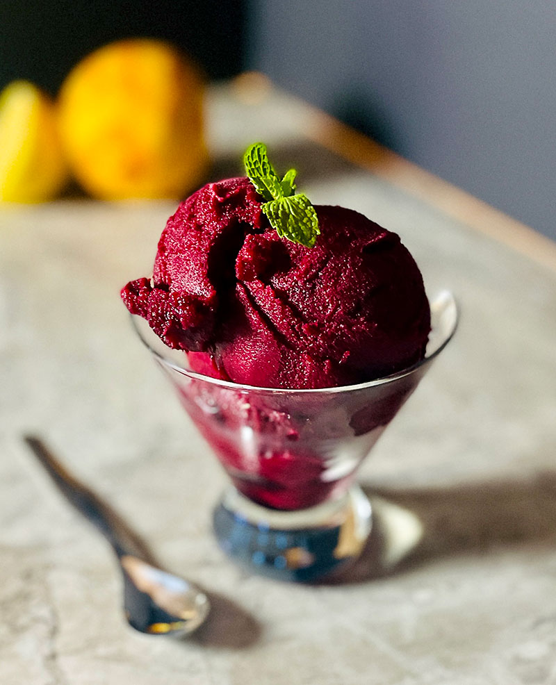 Hibiscus Citrus Sorbet