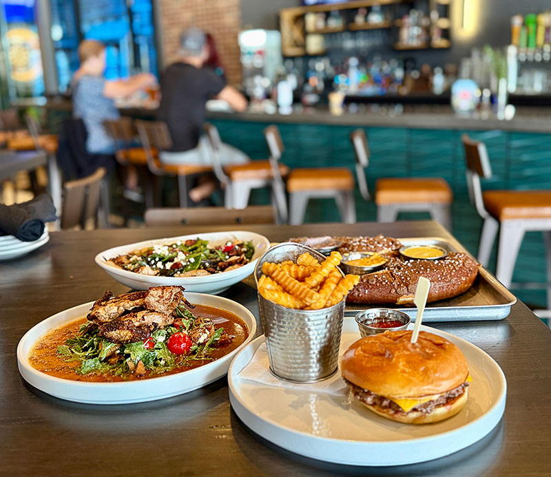 A variety of dishes at Simple EJ’s