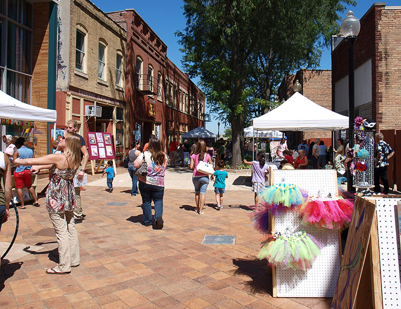 The inaugural Alley Art Festival in 2010