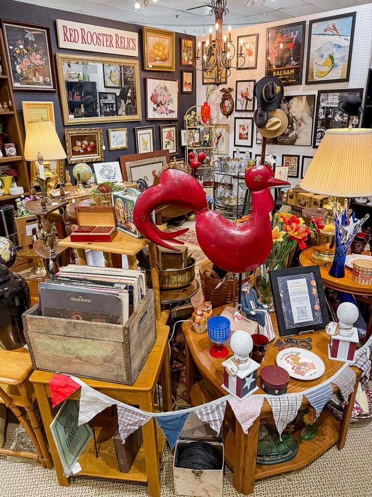 A variety of rustic decor at The Rustic Fox