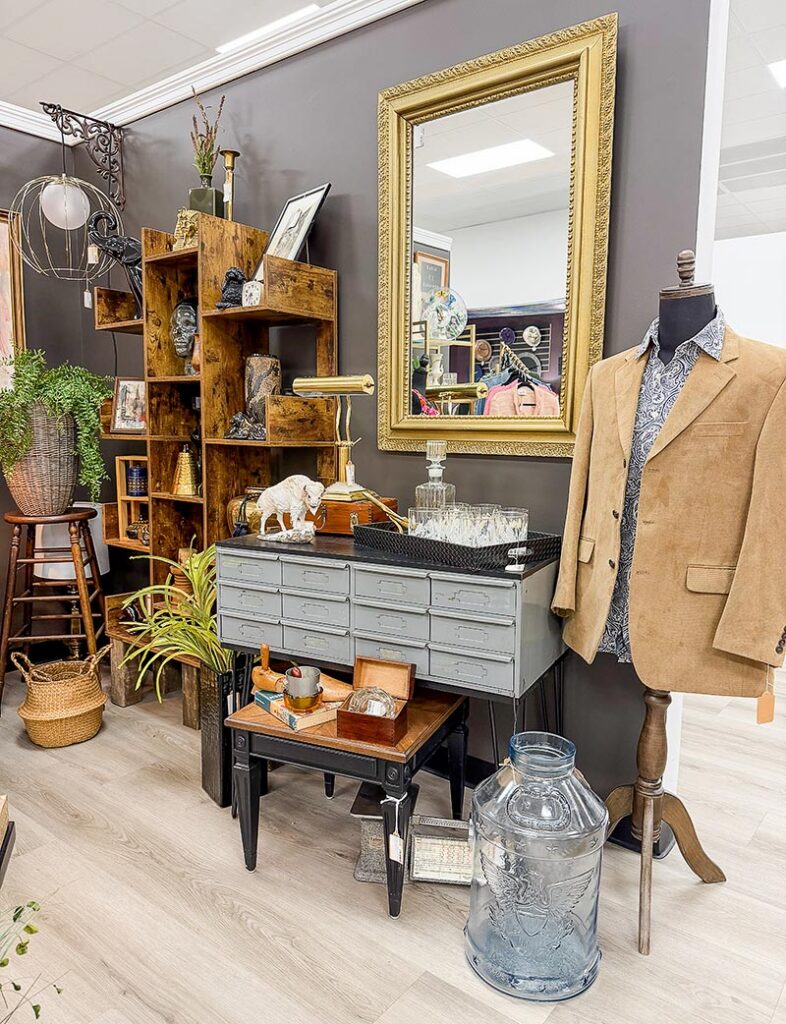 Various items on display at The Rustic Fox