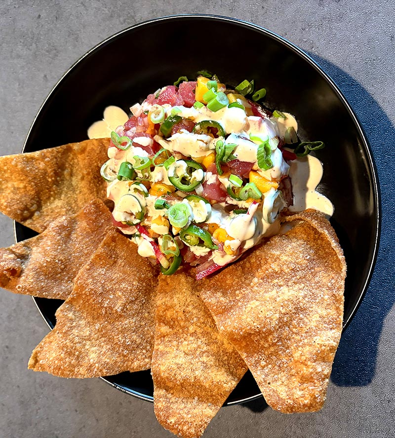 Ahi tuna ceviche at Kindred Gastropub