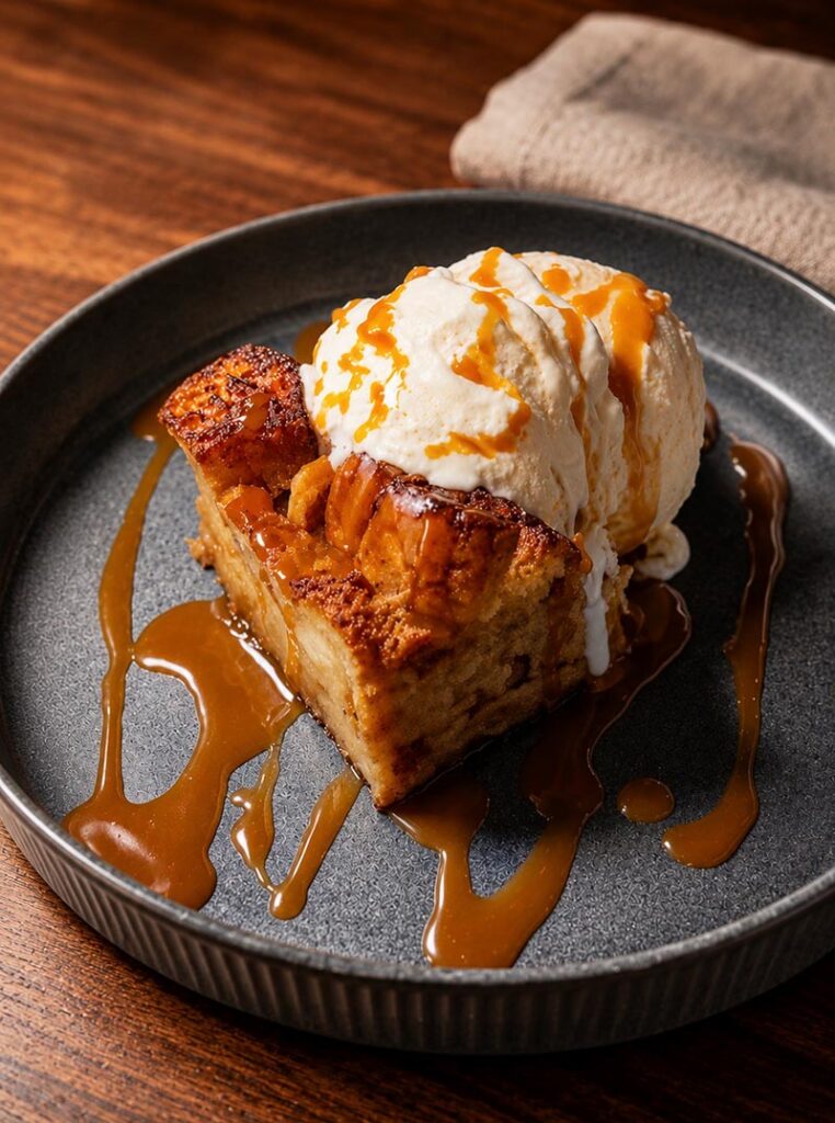 Bread pudding at Kindred Gastropub